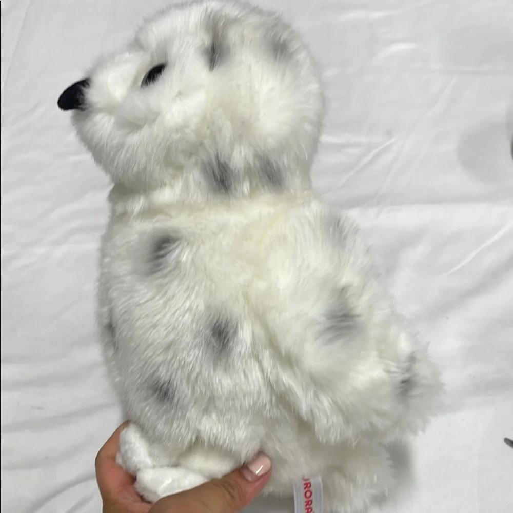 Aurora 9” 2022 White and Black Snowy‎ Owl Plush Toy